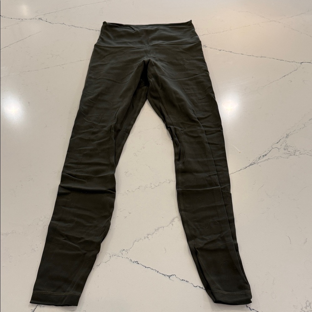 lululemon athletica Dark Olive Green Leggings